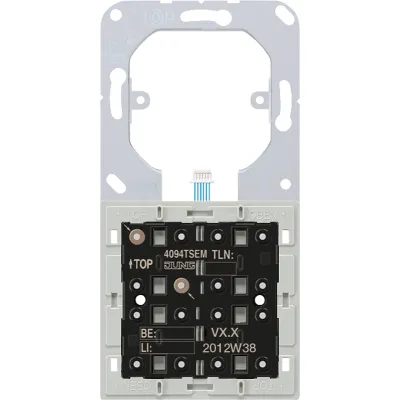 JUNG KNX Tastsensor-Erweiterungsmodul 4094TSEM | 4-fach | 8 Tasten | LED-Status | Unterputz | weiß | Kunststoff