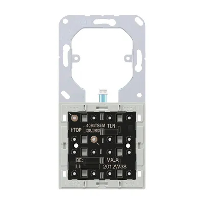 JUNG KNX Tastsensor-Erweiterungsmodul 4094TSEM | 4-fach | 8 Tasten | LED-Status | Unterputz | weiß | Kunststoff