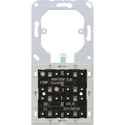 JUNG KNX Tastsensor-Erweiterungsmodul 4094TSEM | 4-fach | 8 Tasten | LED-Status | Unterputz | weiß | Kunststoff