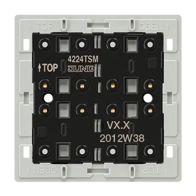 JUNG Tastsensor-Modul 2-fach 4224 TSM | 24V AC/DC | 2-kanalig (4 Schaltpunkte) | 20mA | Unterputz | Kunststoff | weiß