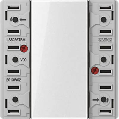 Jung Tastsensor-Modul LS5236TSM | 3fach | 24V AC/DC | 3-kanalig | Unterputz | LED-Status | Kunststoff | halogenfrei