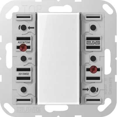 JUNG Tastsensor-Modul 3-fach | 24V AC/DC | 3-kanalig | Unterputz | Kunststoff | mit Beschriftungsfeld