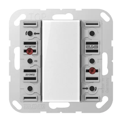 JUNG Tastsensor-Modul 3-fach | 24V AC/DC | 3-kanalig | Unterputz | Kunststoff | mit Beschriftungsfeld