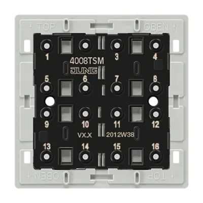 JUNG 4008 TSM Tastsensor-Modul 8-fach | 24V DC | Unterputz | 4 Tasten | Kunststoff | halogenfrei