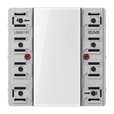JUNG KNX Tastsensor-Modul LS 52911 ST Universal 1fach | Unterputz | 2 Tasten | LED-Anzeige | Busankoppler | IP20