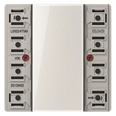 JUNG Tastsensor-Modul LS5224TSM | 2-fach | 24V AC/DC | 2-Kanal | 4 Schaltpunkte | Unterputz | Kunststoff | transparent