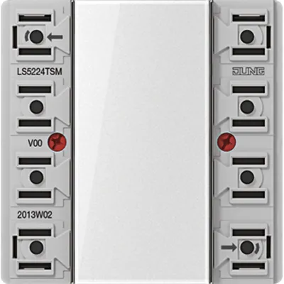 JUNG Tastsensor-Modul LS5224TSM | 2-fach | 24V AC/DC | 2-Kanal | 4 Schaltpunkte | Unterputz | Kunststoff | transparent