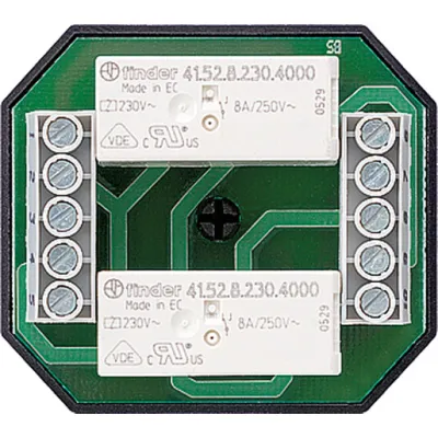 JUNG Trennrelais TR-SUP | Unterputz | Jalousiemotor Entkopplung | 230V | 4A | für 2 Antriebe | Zentraleingang