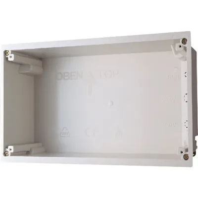 Jung Einbaugehäuse EBG24 | UP-Montage | 212x124x75mm | Kunststoff | für Minitableau LED 2411, LCD 2425, 2425 BST | grau