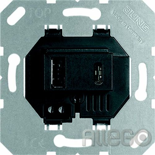 Bild: JUNG USB 15 CA SW 5V USB-Spannungsversorgung 2f UP 3000mA sw