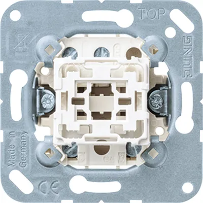 JUNG Wechselschalter 506-20U | Unterputz | 1-polig | 20A 250V | Schraubklemmen | IP20 | Basiselement | weiß