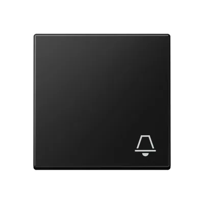 JUNG Wippe 1-fach A 590 K SWM | Symbol Klingel | Schalter/Taster | Duroplast | IP44 | 55x55 mm | graphitschwarz matt