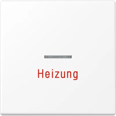 JUNG Wippe LS 990 H WWM | Kontrollschalter 1-fach mit Lichtleiter | Duroplast | IP44 | schneeweiß matt | 70x70mm