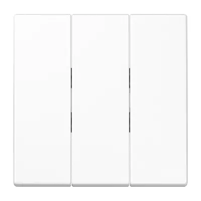 JUNG Wippe 3-fach LS993BFWW Schalter/Taster | bruchsicher | Thermoplast glänzend | alpinweiß RAL 9010