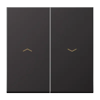JUNG Wippe AL2995PD für Jalousieschalter | Pfeilsymbole | Aluminium lackiert matt | 70x70 mm | IP44 | dark