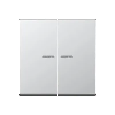 JUNG Wippe für Serienschalter A595KO5AL | Kontrollwippe Serie A | 2-teilig | Kunststoff Duroplast | IP44 | Aluminium