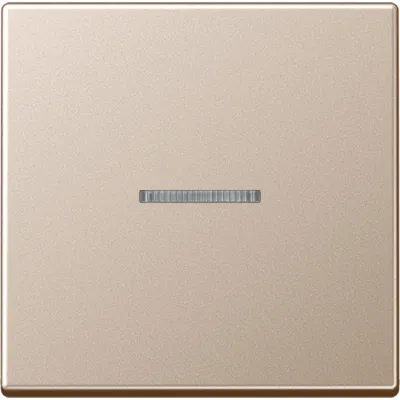 JUNG Wippe A590KO5CH für Kontrollschalter/Taster | Lichtleiter | Duroplast glänzend | IP44 | champagner