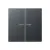 Bild: JUNG Wippe Serientaster A102KO5BFANM | 2fach Schalter | Lichtleiter | Thermoplast matt | 55x55 mm | anthrazit RAL 7016