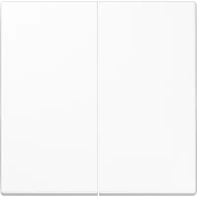 JUNG Wippe 2fach LS102WW | KNX Serientaster Abdeckung | Duroplast glänzend | 70x70 mm | alpinweiß RAL 9016