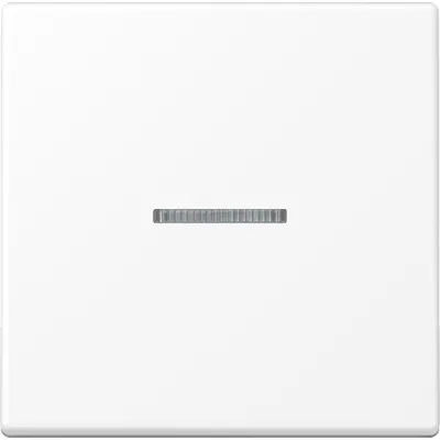 JUNG Wippe für Taster KO A101KO5BFWWM | Kontrollwippe KNX 1fach | Lichtleiter | Thermoplast matt | schneeweiß 55x55mm