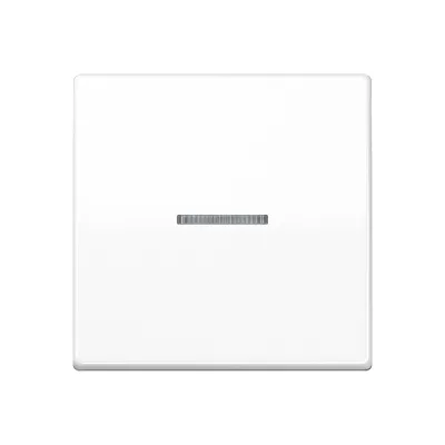 JUNG Wippe für Taster 1fach AS101KO5WW | Kontrollwippe KNX | Duroplast glänzend | Lichtleiter | 55x55mm | alpinweiß