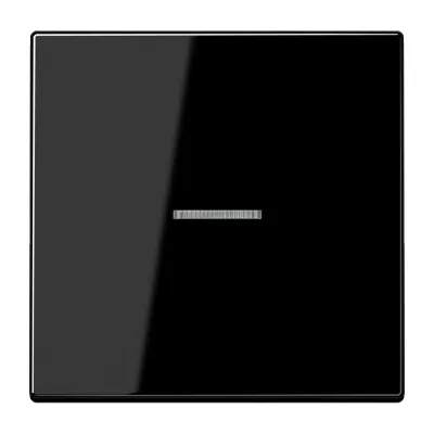 JUNG Wippe für Taster KO LS101KO5SW | Kontrollwippe Schalter | KNX geeignet | 70x70 mm | Duroplast glänzend | schwarz