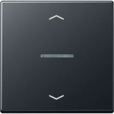 JUNG Wippe für Taster KO A101KO5PBFANM | Jalousie Schalterabdeckung 1-fach | Pfeilsymbol | Thermoplast matt | anthrazit
