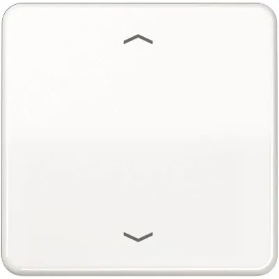 JUNG Wippe CD101PWW für KNX Taster 1fach | Jalousie Schalter | Symbol Pfeile | Duroplast | 67x67 mm | alpinweiß