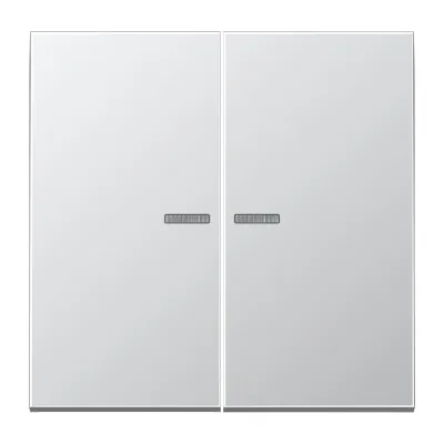 Jung Wippe AL2995KO5 für Serienschalter und Doppeltaster | Lichtleiter | Aluminium matt | 70x70 mm | IP44
