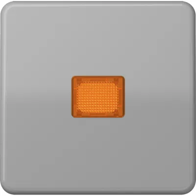 JUNG Wippe Kontrollschalter CD590KOGR | Lichtaustrittsfenster | Duroplast glänzend | IP44 | grau RAL 7038