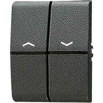 JUNG Wippe 805P Doppelwippe Jalousieschalter | Symbol Pfeile | Lichtleiter | 2fach | IP44 | Thermoplast | anthrazit