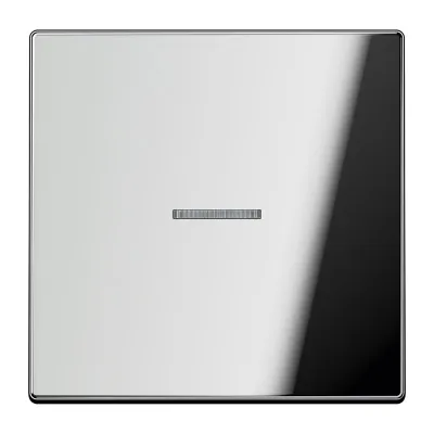 JUNG Wippe für Taster 1fach GCR101KO5 | Kontrollwippe | Metall verchromt | einteilig | 70x70mm | glanzchrom