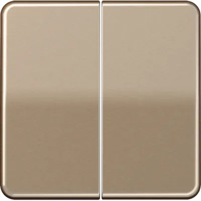 JUNG Wippe für Serienschalter CD595GB | Doppelwippe | Aluminium eloxiert | glänzend | gold-bronze | CD500