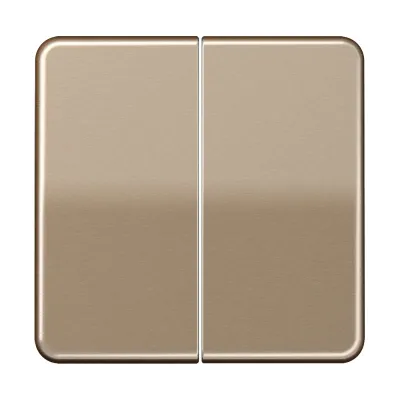 JUNG Wippe für Serienschalter CD595GB | Doppelwippe | Aluminium eloxiert | glänzend | gold-bronze | CD500