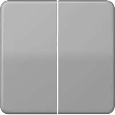 JUNG Serienwippe CD595GR | Wippe für Serienschalter/Taster | 2-teilig | Duroplast glänzend | grau RAL 7038 | IP44