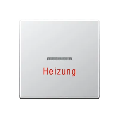 Jung Wippe A590HAL | Kontrollwippe Heizung | Notschalter | Serie A500 | Duroplast Aluminium | IP44