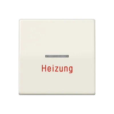 JUNG Wippe AS591H | Heizungsnotschalter | Zentralplatte Schalter/Taster | Lichtleiter | Duroplast glänzend | IP44 | weiß