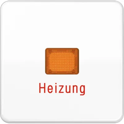 JUNG Wippe Heizungsnotschalter CD590BFHWW | beleuchtet | bruchsicher | Thermoplast | IP44 | alpinweiß