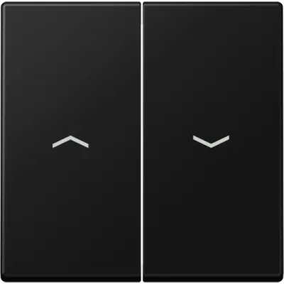 JUNG Wippe Jalousieschalter/Taster | Duroplast | Symbol Pfeile | IP44 | 55x55mm | graphitschwarz matt