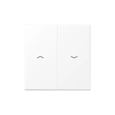 JUNG Wippe LS995PWWM für Jalousieschalter/-taster | Duroplast | Pfeilsymbole | zweiteilig | 70x70 mm | schneeweiß matt