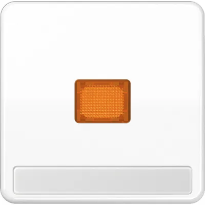 JUNG Wippe CD590NAKOWW | Kontrollwippe mit Lichtfenster | Duroplast | IP44 | alpinweiß