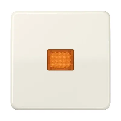 JUNG Wippe CD590KOBF | Kontrollschalter | bruchsicher | Thermoplast | Lichtaustrittsfenster | IP44 | weiß