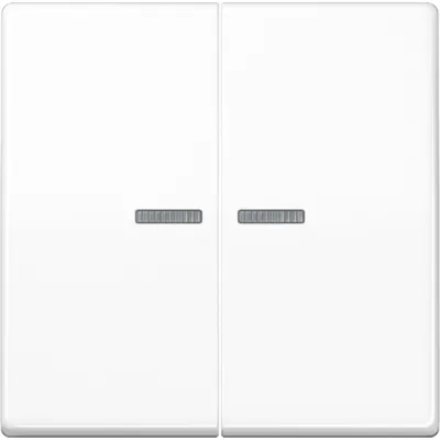 Jung Wippe AS591-5KO5BFWW | Serienschalter Abdeckung | Lichtleiter | IP44 | Thermoplast | bruchsicher | alpinweiß