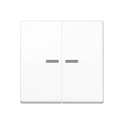 Jung Wippe AS591-5KO5BFWW | Serienschalter Abdeckung | Lichtleiter | IP44 | Thermoplast | bruchsicher | alpinweiß