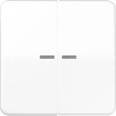JUNG Wippe für Serienschalter CD595KO5WW | 2-fach | Lichtleiter | Duroplast glänzend | IP44 | alpinweiß
