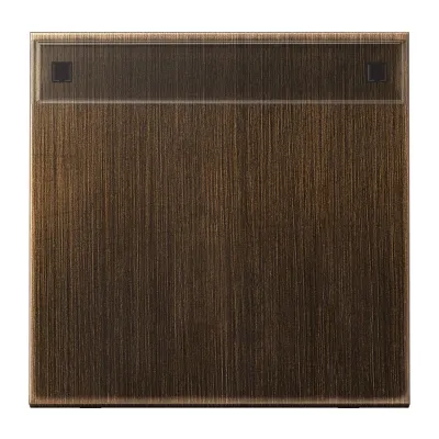 JUNG Wippe für Schalter/Taster ME2990NAAT | Beschriftungsfeld | 70x70mm | Metall matt | Messing antik