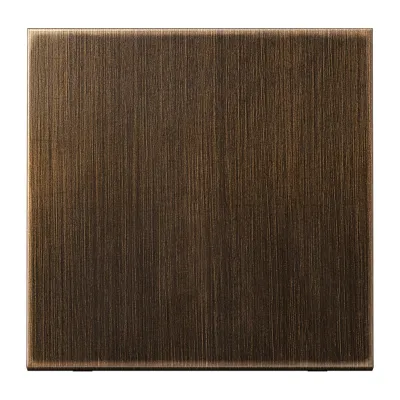 JUNG Wippe ME 2990 AT für Schalter/Taster | Messing antik | matt | Metall | einteilig | 70x70 mm | IP44
