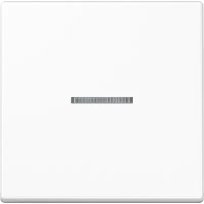 JUNG Wippe mit Lichtleiter A590BFKO5WW | Kontrollschalter/Taster | bruchsicher Thermoplast glänzend | IP44 | alpinweiß