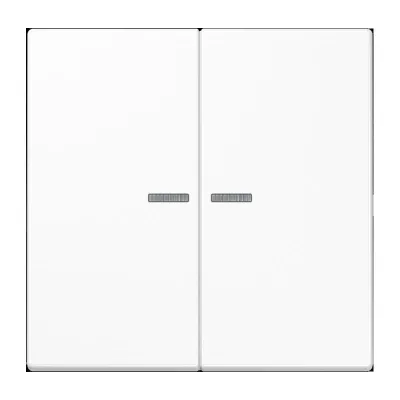 JUNG Wippe 2fach SPLS 102 P WW | Jalousie KNX Taster | Pfeilsymbole | Duroplast antibakteriell | alpinweiß | 70x70mm