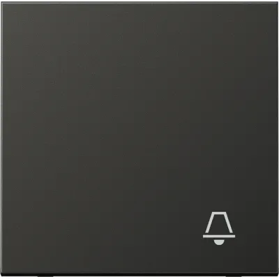 JUNG Wippe AL2990KAN für Taster | Klingel-Symbol | Aluminium | matt lackiert | IP44 | anthrazit